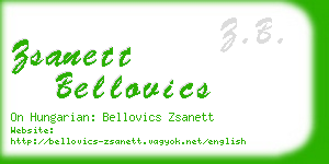 zsanett bellovics business card